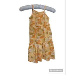 Little Co. Lauren Conrad Toddler Girl Organic Cotton Linen Dress 4 Floral Sun